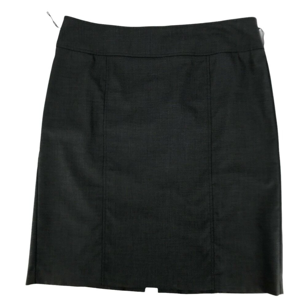 Bandolino Women's Dark Gray Back Zipper Stretch Straight & Pencil Skirt Size 16